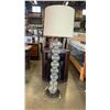 Image 2 : MODERN GLASS FLOOR LAMP W/ LARGE SHADE