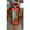 Image 1 : GENUINE HARLEY DAVIDSON GAS PUMP DISPLAY SHOWCASE, ILLUMINATED