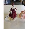 Image 8 : 2 ANTIQUE PORCELAIN FIGURINES, BOTH SIGNED 'BELLE' GOOD CONDITION, NO CHIPS OR CRACKS, 8 INCH AND 6 