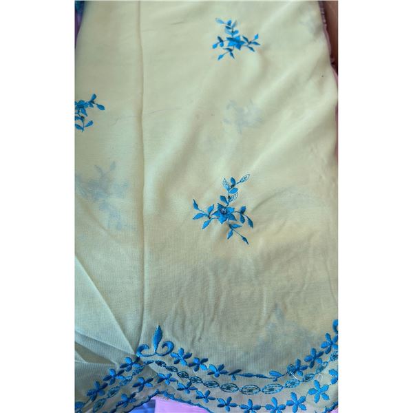 700metres HIGH QUALITY EMBROIDERED CREPE