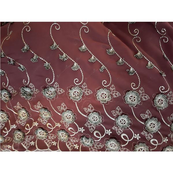 150metres HIGH QUALITY EMBROIDERED JAPANESE LACE WITH HEAVY BORDER