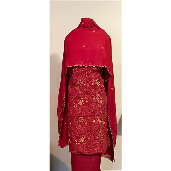 50 UNSTITCHED EMBROIDERED SUIT MATERIAL  (KAMEEZ, SALWAR, DUPUTTA) 7M