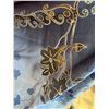 Image 3 : 220metres HEAVY SATIN CREPE MATERIAL 60"W WITH BLACK CHIFFON CUTWORK PATTERN