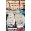 Image 3 : 650metres HEAVY CREPE & CHIFFON EMBROIDERED MATERIAL WITH GEOMETRIC PATTERN MATCHING MATERIAL (60"W)