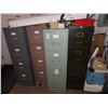 Image 1 : Metal 4 Drawer File Cabinets - 4