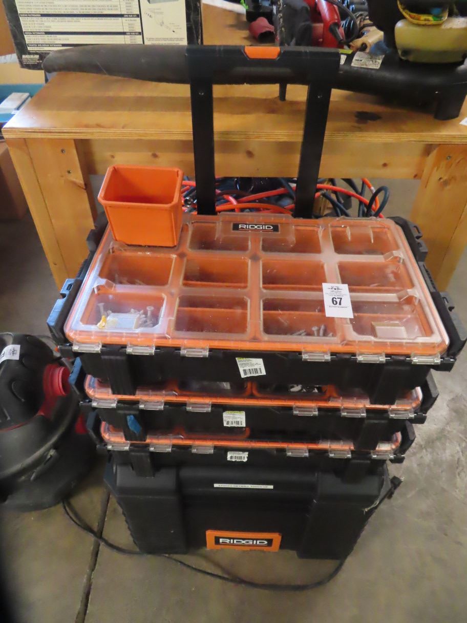 Ridgid Stack Ridgid Stack Toolbox and Rolling Hardware Bin Set