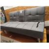 Image 1 : Grey Contemporary Cloth Futon Sofa