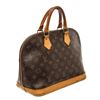 Image 3 : Louis Vuitton Alma Pm Handbag brown monogram canvas and leather