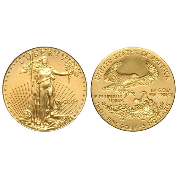 2008 $5 American Gold Eagle Coin