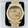 Image 1 : Rolex Oyster Perpetual Day-Date Wristwatch Yellow Gold Fluted Band