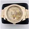 Image 3 : Rolex Oyster Perpetual Day-Date Wristwatch Yellow Gold Fluted Band
