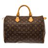 Image 1 : Louis Vuitton Speedy 35 Boston Bag Brown Monogram Coated Canvas