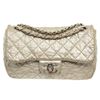 Chanel Shoulder Bag silver calfskin