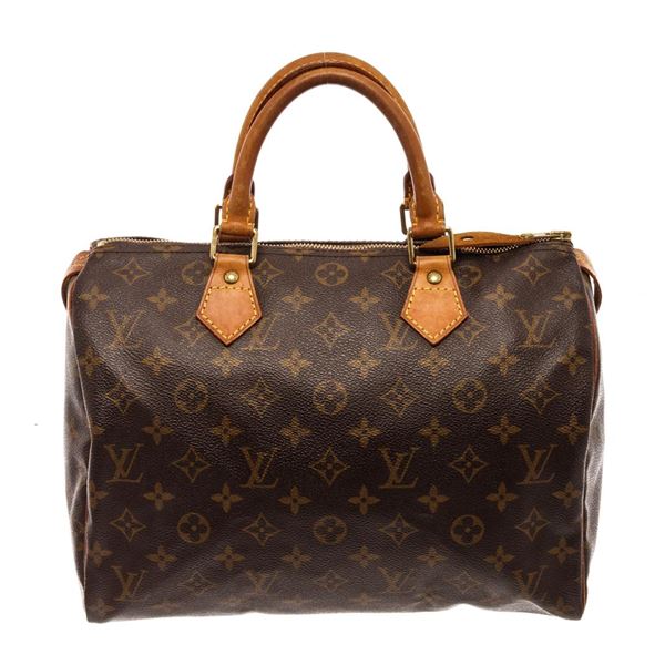 Louis Vuitton Speedy 30 Handbag brown monogram Coated Canvas