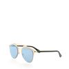 Image 3 : Christian Dior Reflected Aviator Sunglasses Gold Frames Green Arms Metal, Plasti