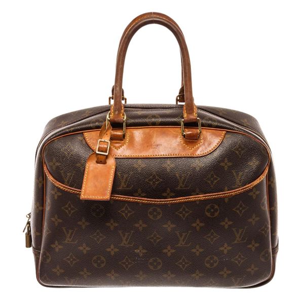 Louis Vuitton Deauville Tote Brown Monogram Coated Canvas