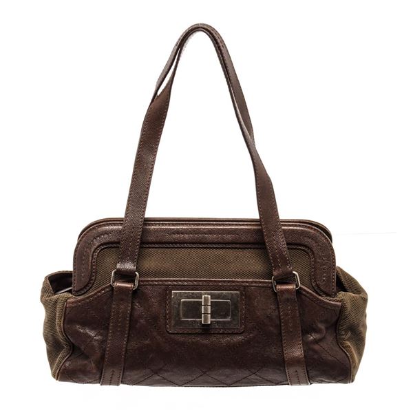 Chanel Reissue Shoulder Bag Brown Caviar Leather