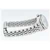 Image 8 : Rolex Ladies Quickset Silver Index Diamond Lugs & Emerald Datejust Wristwatch