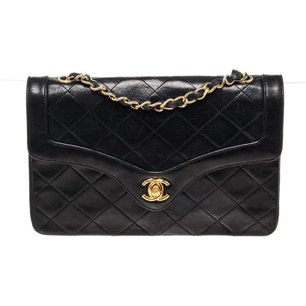 Chanel Quilted Single Black Lambskin