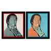 American Indian Series 2 Piece Set (Red & Blue) by Andy Warhol (1928-1987)