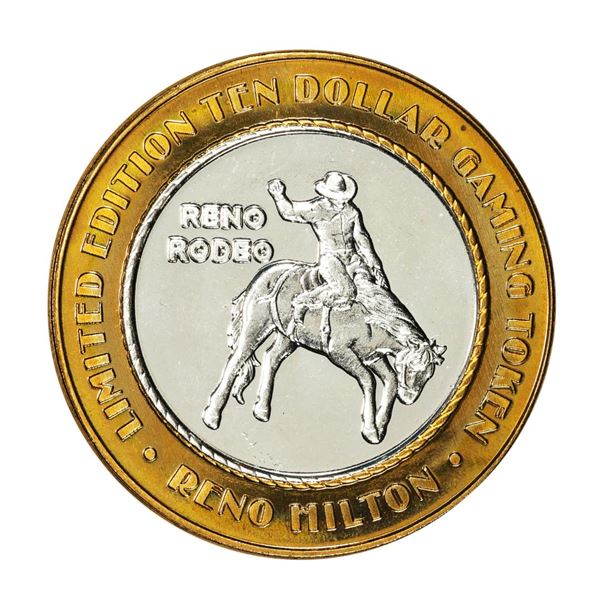 .999 Silver Hilton Reno Nevada $10 Casino Limited Edition Gaming Token