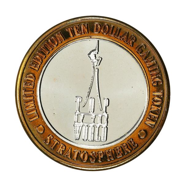 .999 Silver Stratosphere Las Vegas, Nevada $10 Casino Limited Edition Gaming Token