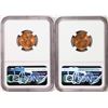 Image 2 : Lot of (2) 1942-D Lincoln Wheat Cent Coins NGC MS67RD