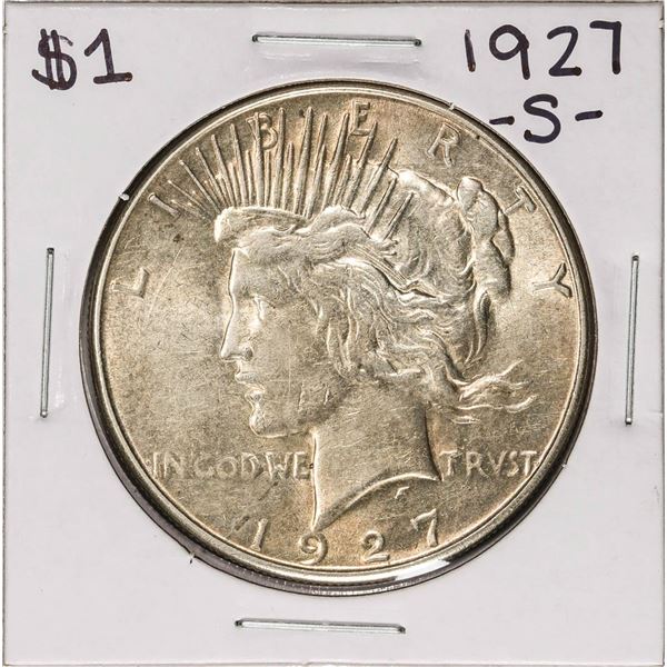 1927-S $1 Peace Silver Dollar Coin