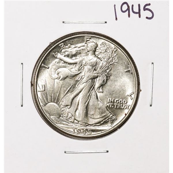 1945 Walking Liberty Half Dollar Coin