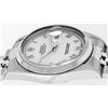 Image 8 : Rolex Men's Stainless Steel White Roman Datejust Wristwatch