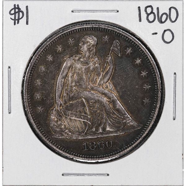 1860-O $1 Seated Liberty Silver Dollar Coin