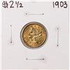 Image 1 : 1903 $2 1/2 Liberty Head Quarter Eagle Gold Coin