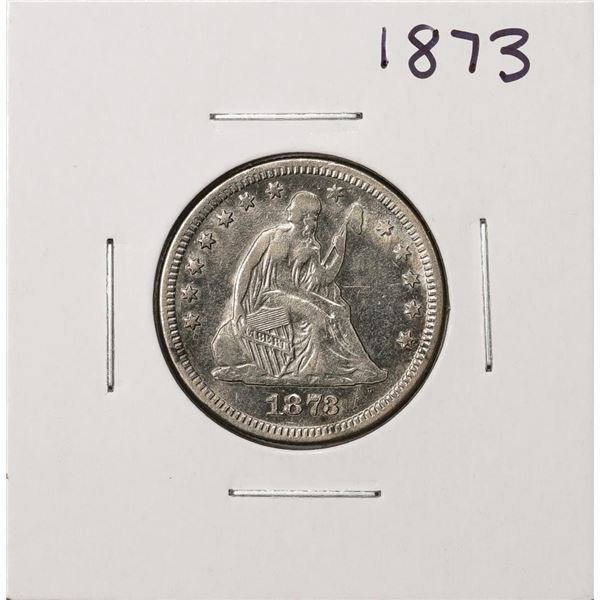 1873 Seated Liberty Quarter Coin