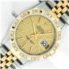 Image 2 : Rolex Mens Two Tone Champagne Jubilee Index Diamond Wristwatch With Rolex Box