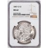 Image 1 : 1887-O $1 Morgan Silver Dollar Coin NGC MS62