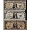 Image 1 : Lot of (3) 1935A $1 Experimental "R" & "S" Silver Certificate Notes