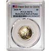 Image 1 : 2020-W $5 Basketball Hall of Fame Commemorative Gold Coin PCGS MS70 FDOI