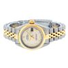 Image 3 : Rolex Ladies Two Tone Ivory Pyramid Datejust Wristwatch