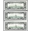 Image 2 : Lot of (3) 1993 $50 Federal Reserve Notes Minor Offset Error