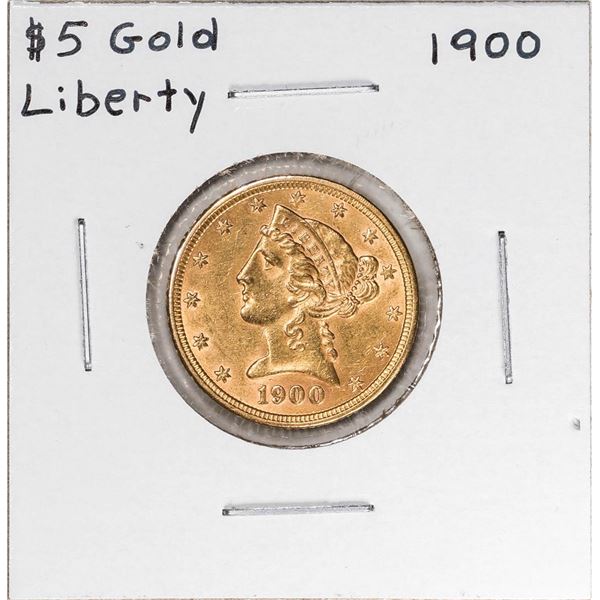 1900 $5 Liberty Head Half Eagle Gold Coin