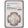 Image 1 : 1878 7TF Rev of 79' $1 Morgan Silver Dollar Coin NGC MS61