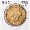 Image 1 : 1892-S $20 Liberty Head Double Eagle Gold Coin
