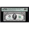 Image 1 : 1950 $10 Federal Reserve Note Kansas City Fr.2010-J Narrow PMG Gem Uncirculated 66EPQ