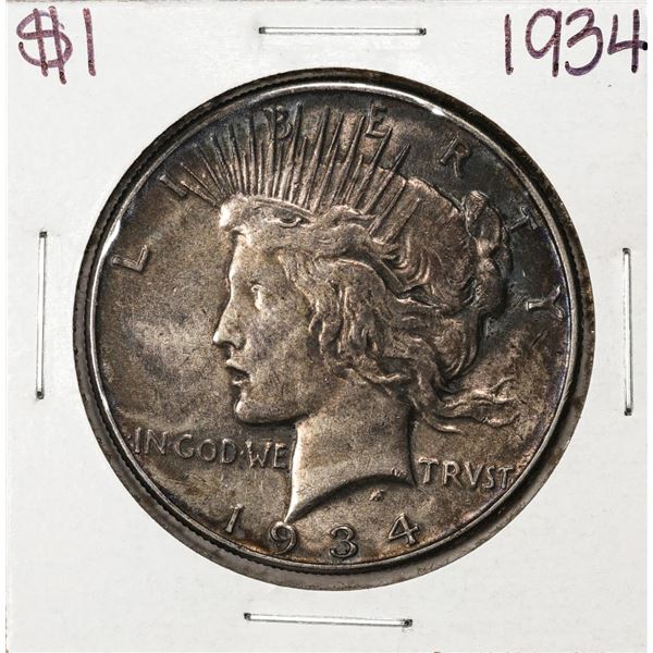 1934 $1 Peace Silver Dollar Coin