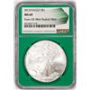 Image 1 : 2010 $1 American Silver Eagle Coin NGC MS69 Green Core