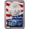 Image 2 : 2020(S) $1 American Silver Eagle Coin NGC MS70 Early Releases Mint Flag Core