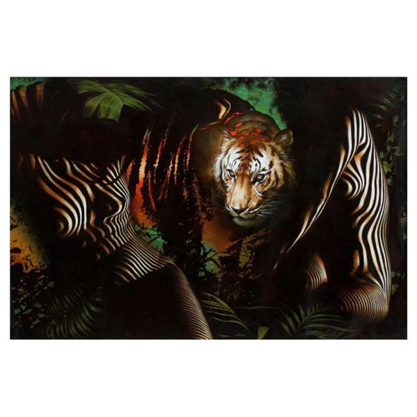 Vera V. Goncharenko  The Ladies with the Tiger  Limited Edition Giclee on Canvas