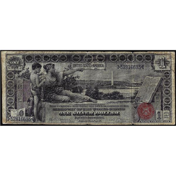 1896 $1 Educational Silver Certificate Note