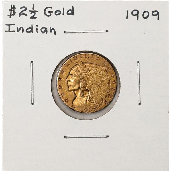 1909 $2 1/2 Indian Head Quarter Eagle Gold Coin