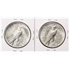 Image 2 : Lot of (2) 1921 $1 Peace Silver Dollar Coins